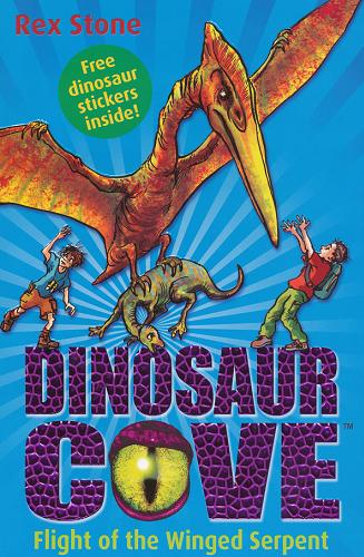 Okładka książki Dinosaur cove [cykl] 4 Flight of the winged serpent / Rex Stone ; il. Mike Spoor.