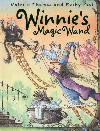 Okładka książki Winnie`s magic wand / [text] Valerie Thomas and [ill.] Korky Paul.