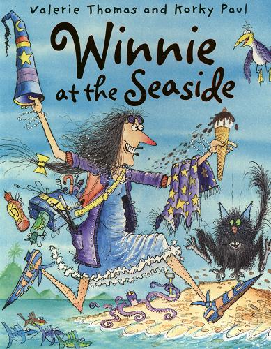 Okładka książki Winnie at the seaside [ang.] /  Valerie Thomas ; and Korky Paul [ill.].