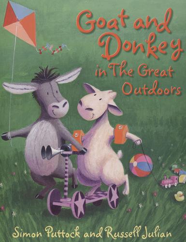 Okładka książki Goat and Donkey in the great outdoors [ang.] /  Simon Puttock ; and Russell Julian [ill.].