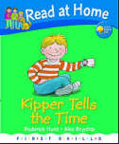 Okładka książki Kipper tells the time / written by Roderick Hunt ; ill. by Alex Brychta.
