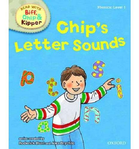 Okładka książki Chip`s letter sounds / written by Kate Ruttle and Annemarie Young ; ill. by Nick Schon ; based on the original characters created by Roderick Hunt and Alex Brychta.