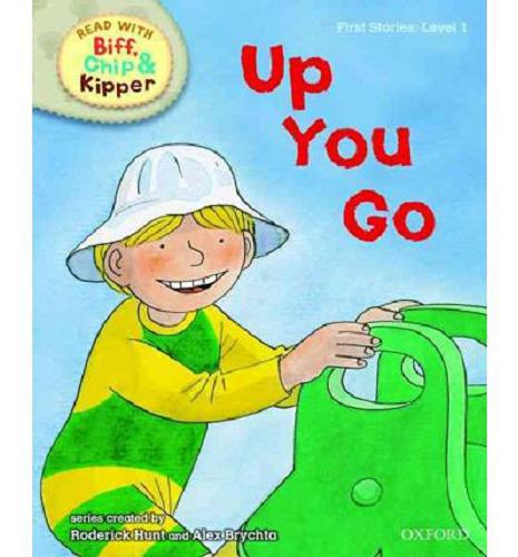 Okładka książki Up you go / written by Roderick Hunt ; ill. by Alex Brychta.