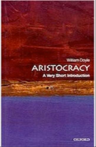 Okładka książki Aristocracy / William Doyle