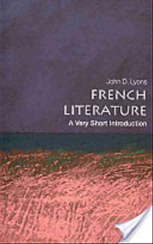 Okładka książki French literature / John D. Lyons