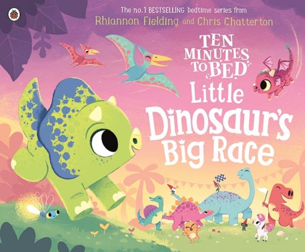 Okładka książki Little dinosaur`s big race / written by Rhiannon Fielding ; illustrated by Chris Chatterton.