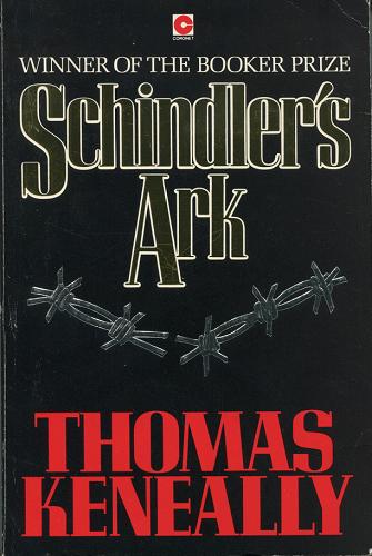 Okładka książki Schindler`s ark / Thomas Keneally.