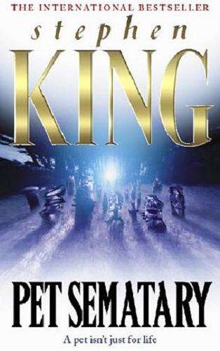 Okładka książki Pet sematary / Stephen King.