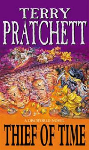 Okładka książki Thief of time / Terry Pratchett.