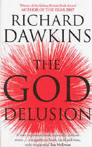 Okładka książki The God delusion / Richard Dawkins.