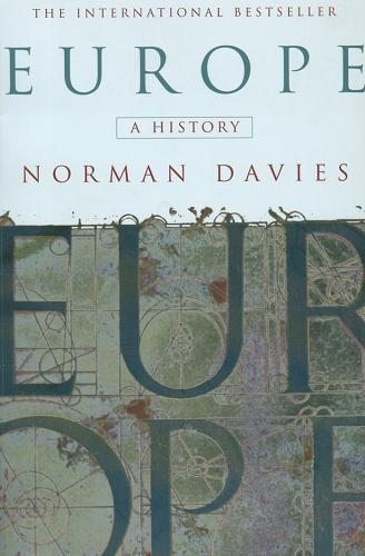 Okładka książki Europe : a history / Norman Davies.