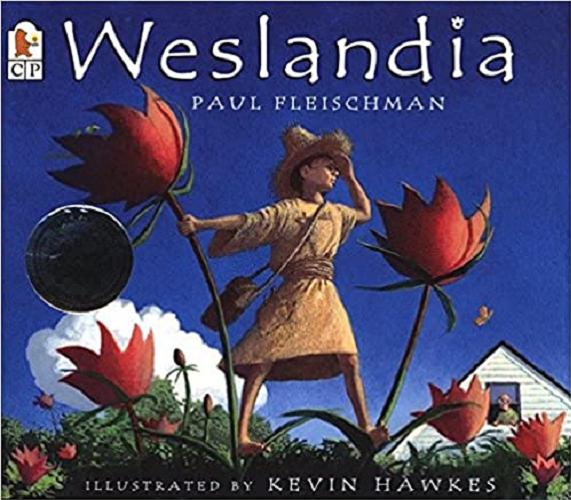Okładka książki Weslandia / Paul Fleischman ; illustratred by Kevin Hawkes.