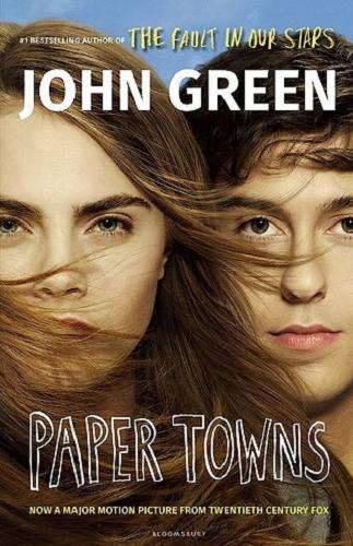 Okładka książki Paper Towns / John Green.
