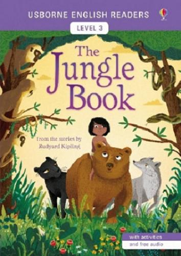 Okładka książki The Jungle book / from the stories by Rudyard Kipling ; retold by Mairi Mackinnon ; illustrated by Shahar Kober.