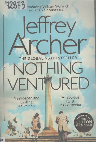 Okładka książki Nothing ventured / Jeffrey Archer.