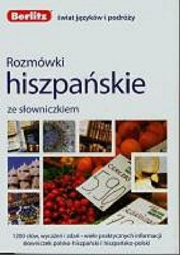 Okładka książki Rozmówki hiszpańskie ze słowniczkiem / Olga Furmanowska.