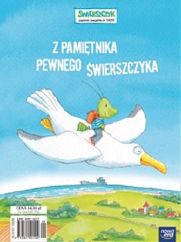 Okładka książki Z pamiętnika pewnego Świerszczyka / napisała Melania Kapelusz ; namalował Marcin Bruchnalski.
