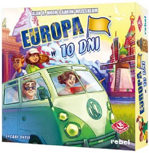 Okładka książki Europa w 10 dni : [Gra planszowa] / Alan R. Moon i Aaron Weissblum ; ilustracje Jacqui Davis.