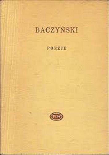 Okładka książki Poezje / Krzysztof Kamil Baczyński ; wyboru dokonał Kazimierz Wyka.