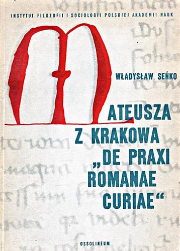 Okładka książki  Mateusza z Krakowa 