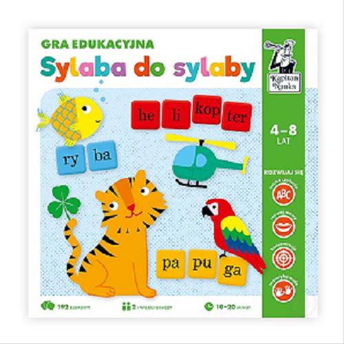 Okładka książki Sylaba do sylaby : [Gra edukacyjna] / ilustracje Magdalena Popovics ; redakcja Hubert Bobrowski.