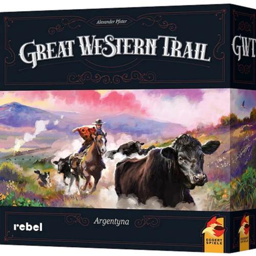 Okładka  Great Western Trail : [Gra planszowa] Argentyna / Alexander Pfister, ilustracje Chris Quilliams ; projekt graficzny Emeline D`Aoust, Anh Tu Tran ; model 3D Emeline D`Aoust ; tłumaczenie Agata Syc.