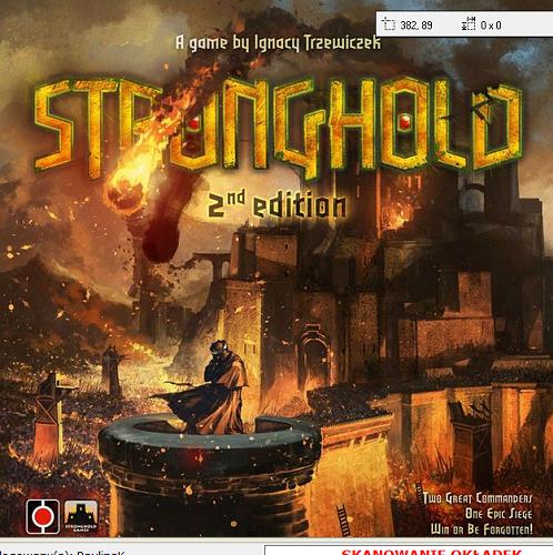 Okładka książki Stronghold : 2 nd edition / A game by Ignacy Trzewiczek; couer art by Tomasz Jedruszek.