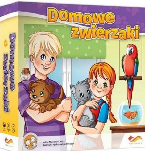 Okładka książki Domowe zwierzaki / Sławomir Czuba ; ilustracje Agnieszka Niedźwiadek.