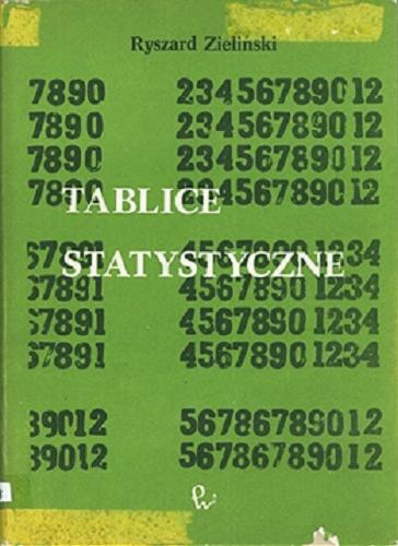Okładka książki Tablice statystyczne / Ryszard Zieliński.