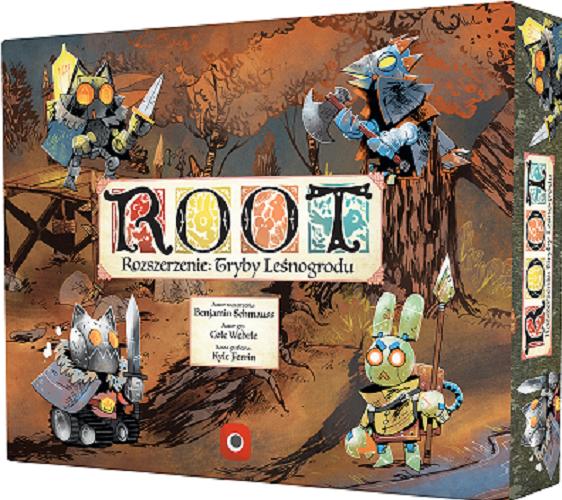 Okładka książki Root : [Gra planszowa] gra o potędze i prawie w Leśniogrodzie / Cole Wehrle ; szata graficzna Kyle Ferrin ; wersja polska : zespół Portal Games.