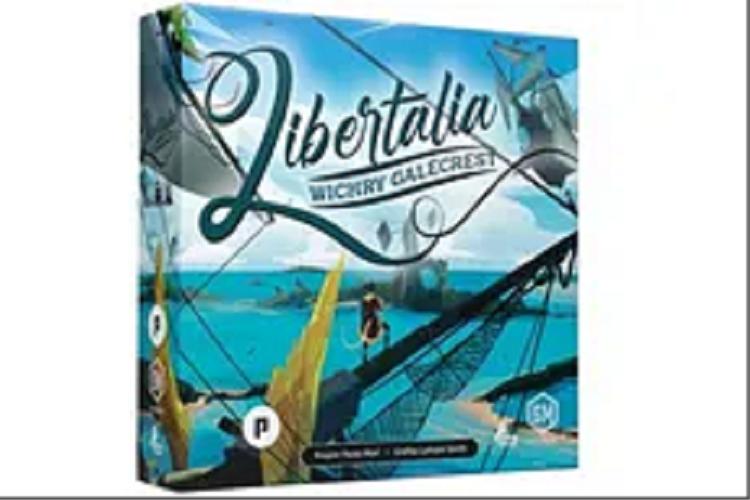 Okładka książki Libertalia - Wichry Galedrest : [Gry planszowe] / projekt Paolo Mori ; grafika Lamaro Smith.