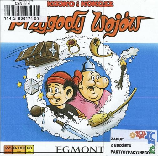 Okładka książki Kajko i Kokosz : przygody wojów / autor gry Reiner Knizia, opracowanie graficzne i DTO Cezary Szulc.