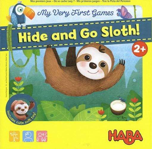 Okładka książki Hide and Go Sloth! : [Gra edukacyjna] : My very First Games / Dr. Jan-Danid Freud, Markus Nikisch, Patrick Tonn ; ilustracje Yunsin Jin.
