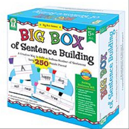 Okładka książki Big box of sentence building [Gra] / author Sherrill B. Flora.