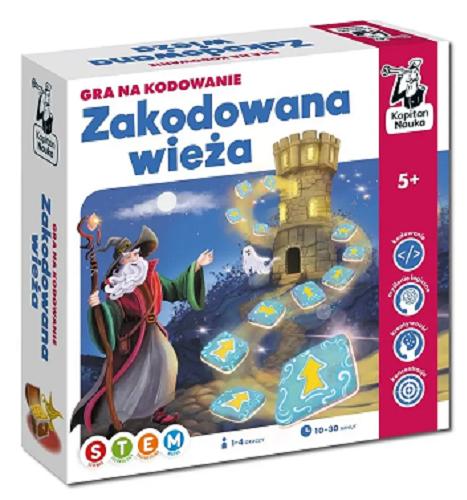 Okładka książki Zakodowana wieża [Gra planszowa] / Jarosław Wójcicki, ilustracje Marta Murawska, Justyna Hołubowska-Chrząszczak.