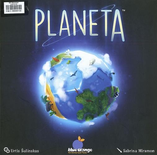Okładka książki Planeta / autor Urtis Šulinskas; ilustracje Sabrina Miramon; tłumaczenie Rafał Kalota.