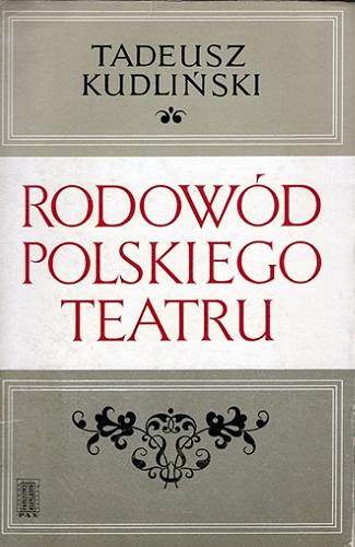 Okładka książki  Rodowód polskiego teatru  7
