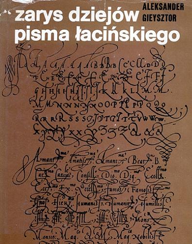 Okładka książki  Zarys dziejów pisma łacińskiego  12