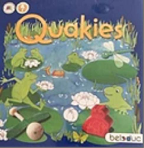 Okładka książki Quakies [Gra planszowa] / autor gry Kirsten Hiese ; ilustracje Monika Mulzer-Adam.
