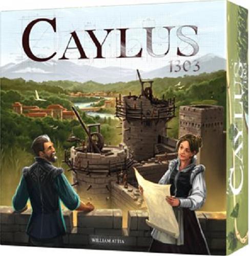 Okładka książki Caylus 1303 / [Gra] autor: William Attia; ilustracje Andrew Bosley; tłumaczenie Marcin Wełnicki.