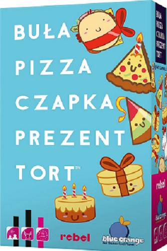 Okładka książki Buła, pizza, czapka, prezent, tort [Gra planszowa] / Dave Campbell ; tłumaczenie: Marta Bulanda i Paweł Bryła.