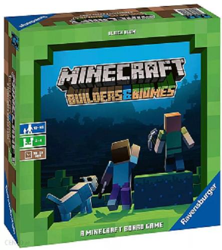 Okładka książki Minecraft: builders & biomes / projekt gry Urlich Blum; projekt produktu Filip Thoms.