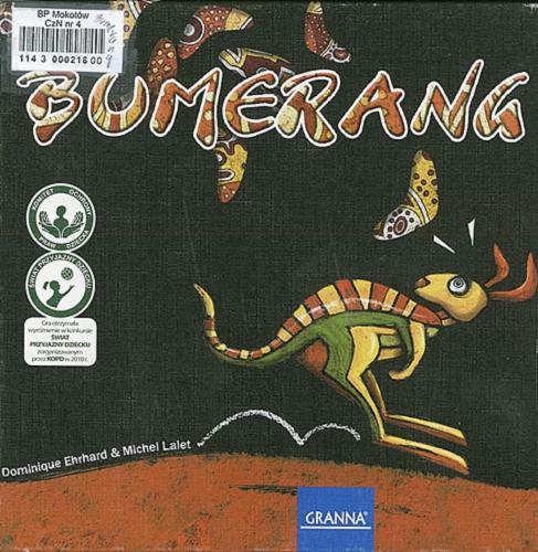 Okładka książki Bumerang / autorzy gry Dominique Ehrhard, Michel Lalet.