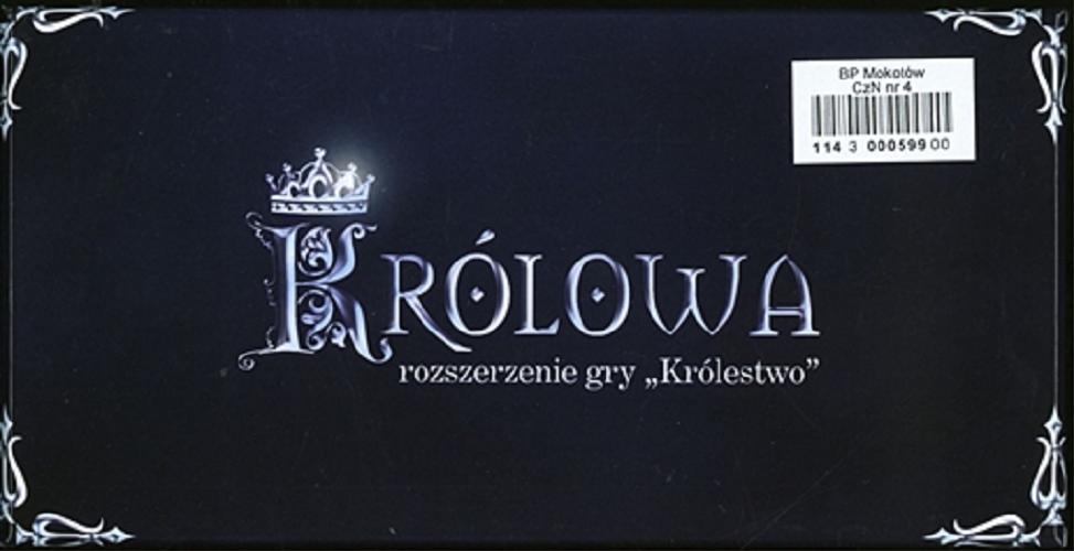 Okładka książki Królowa / autor : Magdalena Leczkowska ; grafika : Małgorzata Chustecka.