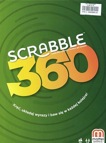 Okładka książki Scrabble 360 : Kręć, układaj wyrazy i baw się w każdej kolejce.