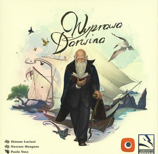 Okładka  Wyprawa Darwina : [Gra planszowa] / Simone Luciani, Nestore Mangone; ilustracje Paulo Voto.