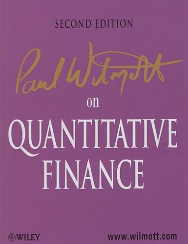 Okładka książki  Paul Wilmott on quantitative finance. Volume Two.  3