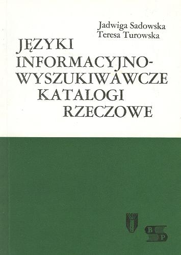 Okładka książki  Języki informacyjno-wyszukiwawcze : katalogi rzeczowe  2