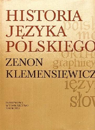 Okładka książki  Historia języka polskiego  8