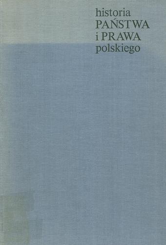 Okładka książki  Historia państwa i prawa polskiego  3